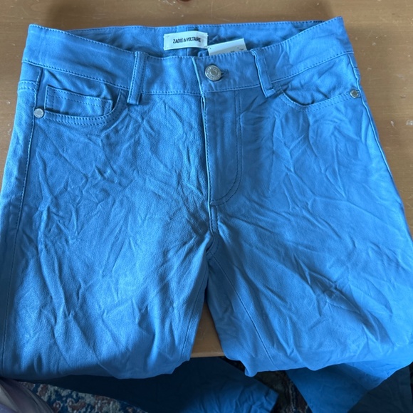 Zadig & Voltaire Phlame crinkled leather pants - Picture 3 of 5